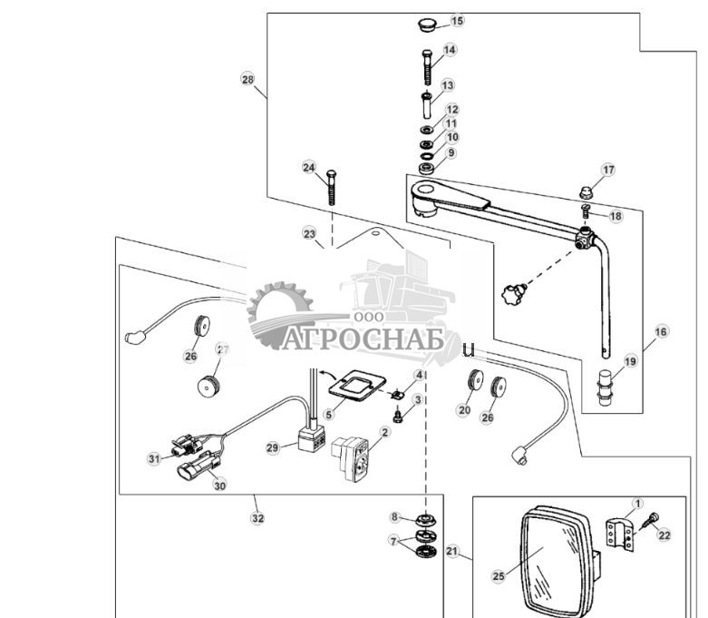 Зеркало с приводом дистанционного управления - ST394189 469.jpg